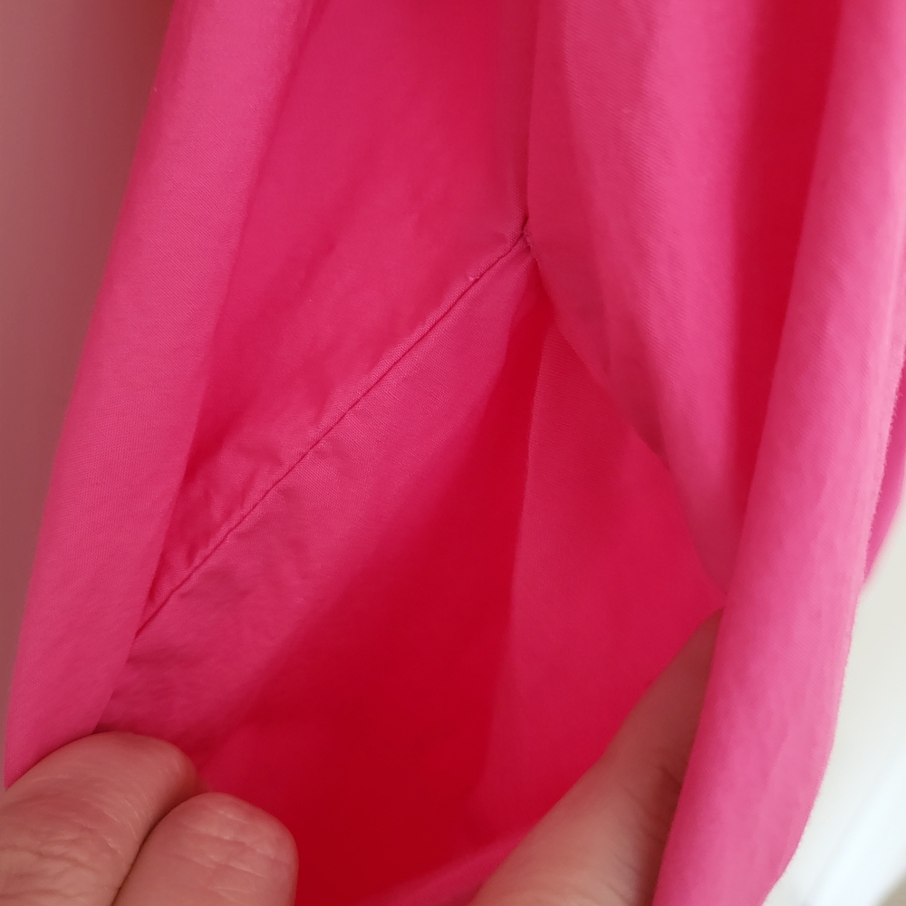 a new day Pink Tiered Babydoll Dress Balloon Sleeves Size L - Picture 5 of 11